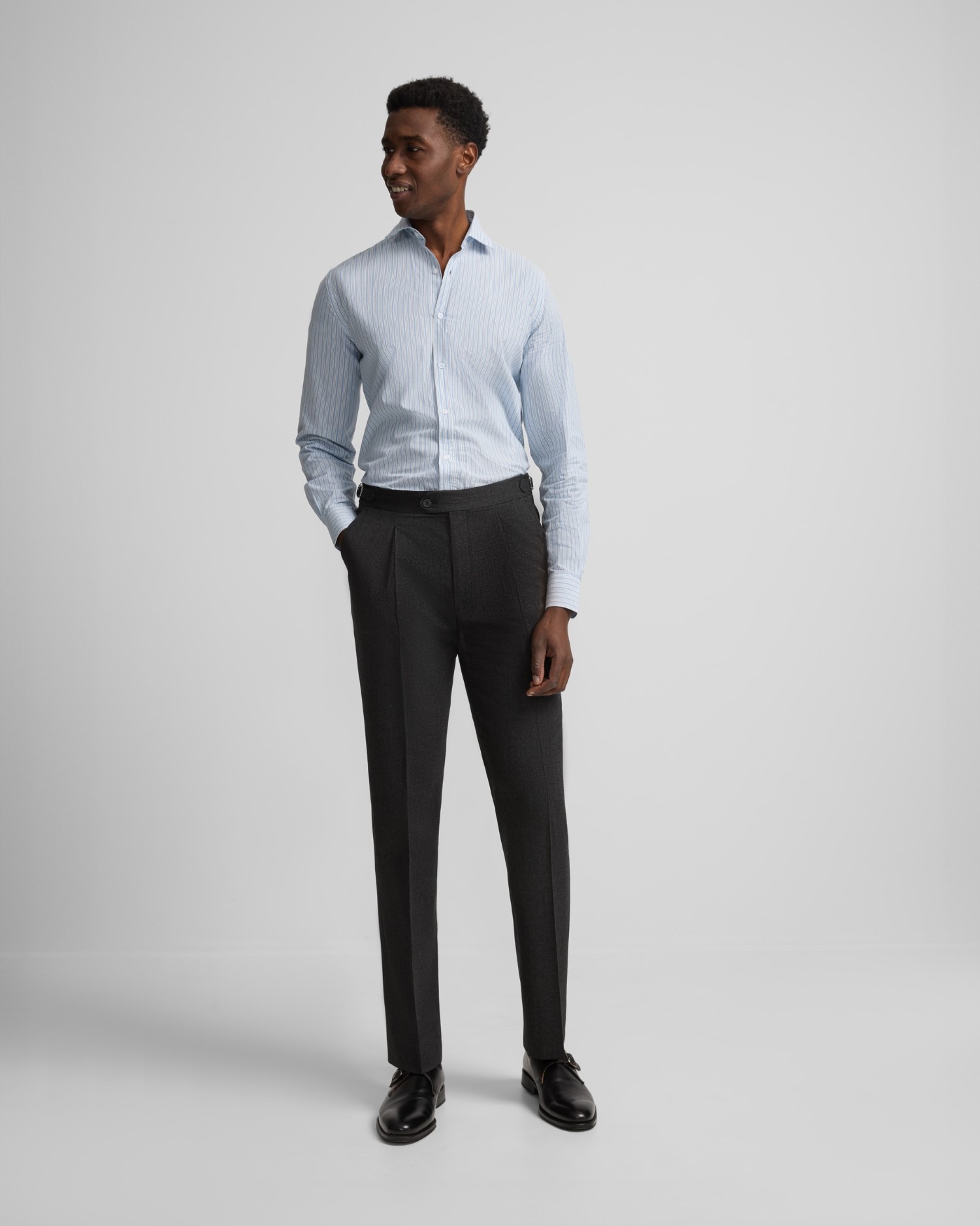 Silbon - Pantalón de vestir de hombre pinzas.