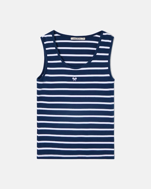 Imagen 0 de Camiseta de mujer tank de rayas