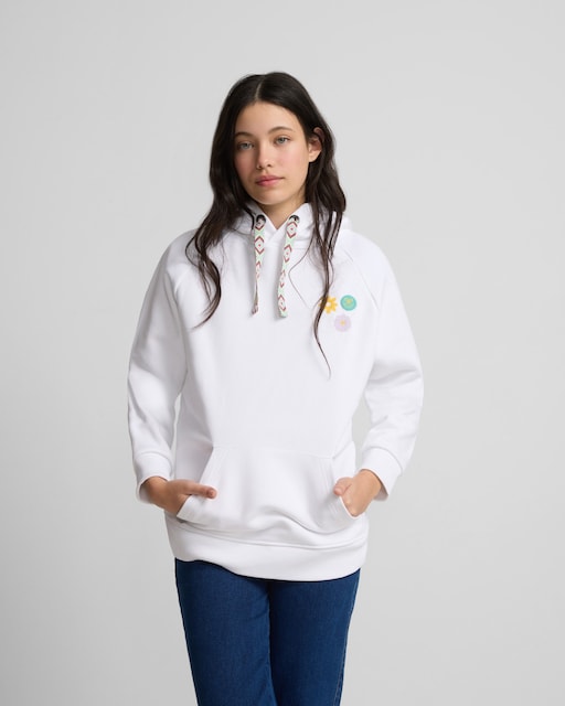 Imagen 0 de Sudadera de mujer con capucha flores smile