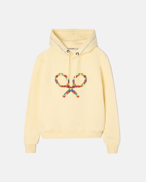 Imagen 0 de Sudadera de mujer raqueta multicolor con capucha
