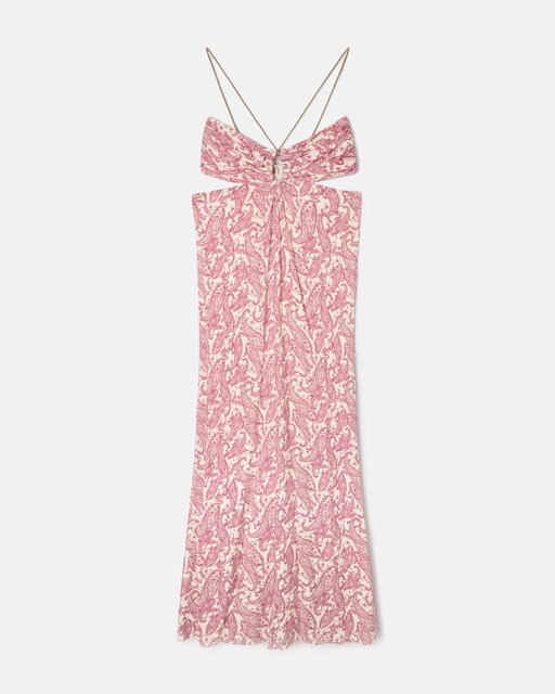 Imagen 0 de Vestido largo estampado cachemir de tirantes