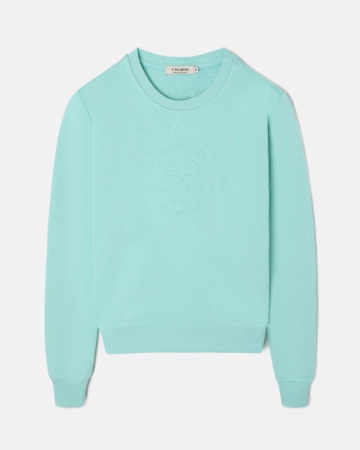 Imagen 0 de Sudadera de mujer smile verde agua