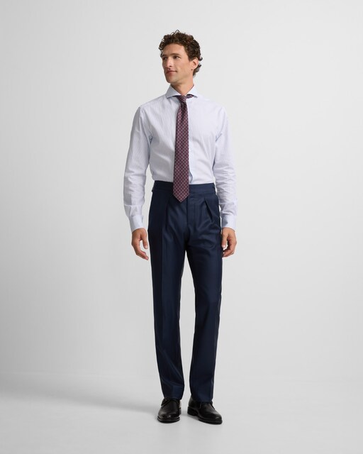 Imagen 0 de Pantalón traje de hombre clásico liso azul