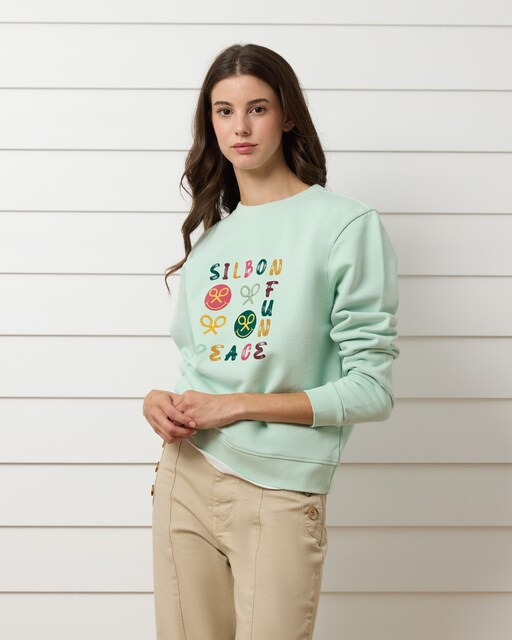 Imagen 0 de Sudadera de mujer fun and peace