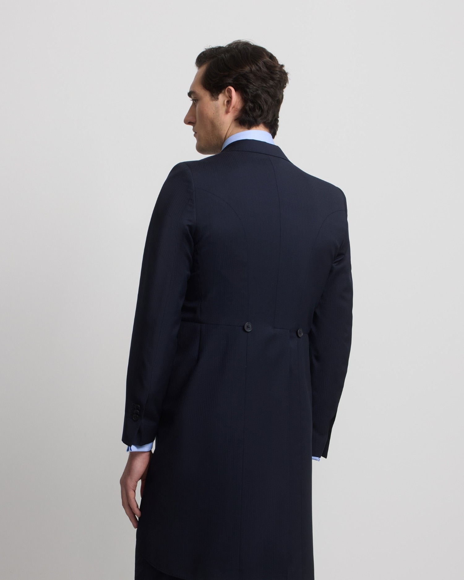 Levita de hombre chaqué espiga - Silbon - Azul marino Azul marino-2