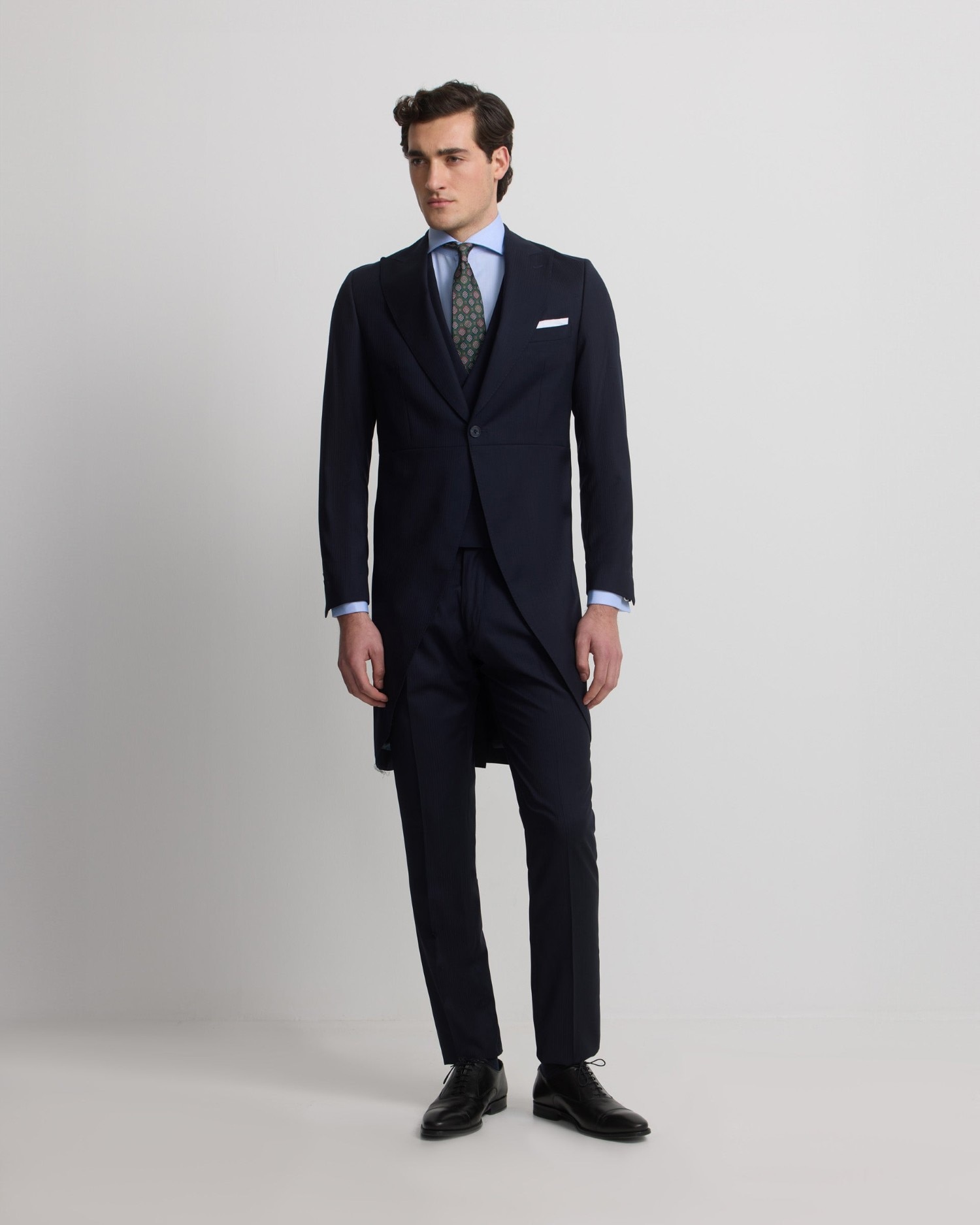 Levita de hombre chaqué espiga - Silbon - Azul marino Azul marino-3
