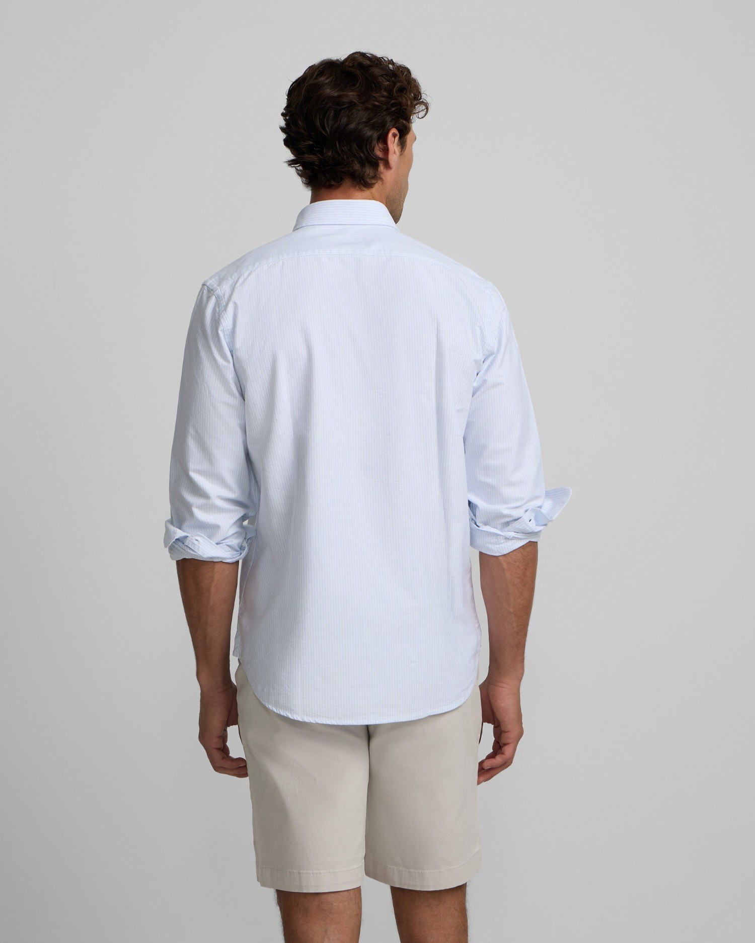 Camisa de hombre sport oxford regular fit rayas - Silbon - Azul celeste Azul celeste-2