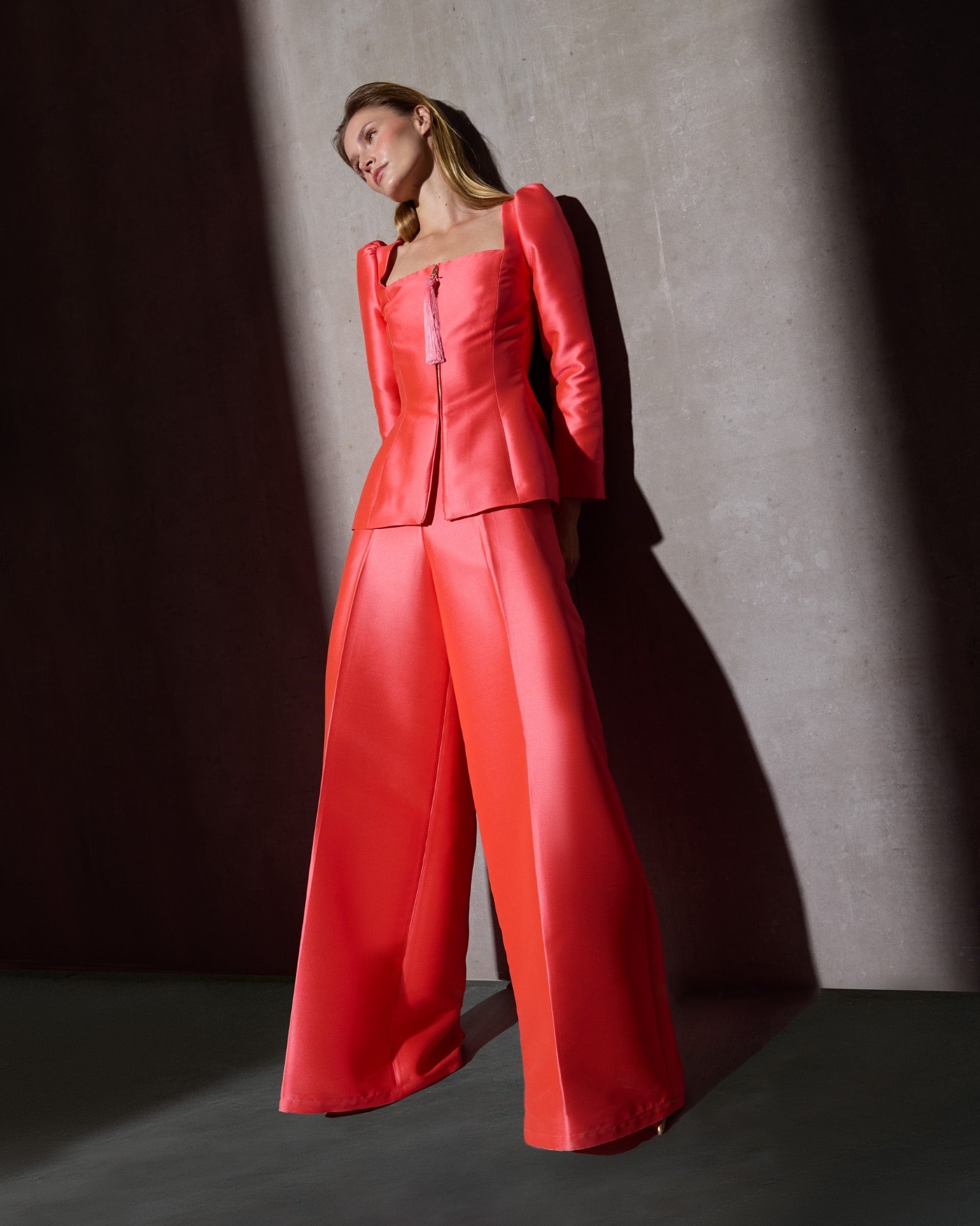 Pantalon caprile x silbon palazzo - Coral Coral-3
