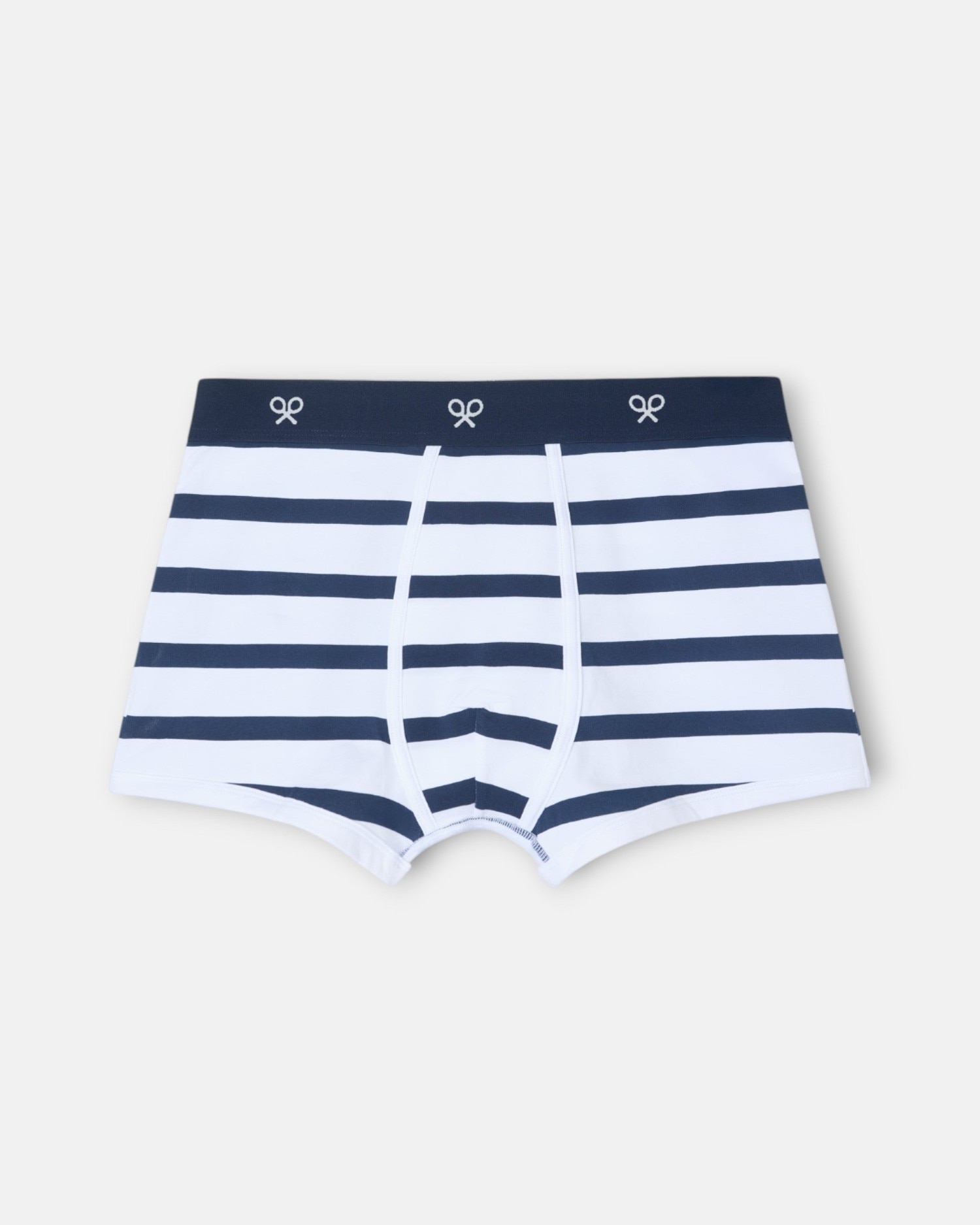 Boxer rayas blanco de punto para hombre - Silbon - Blanco Blanco-1
