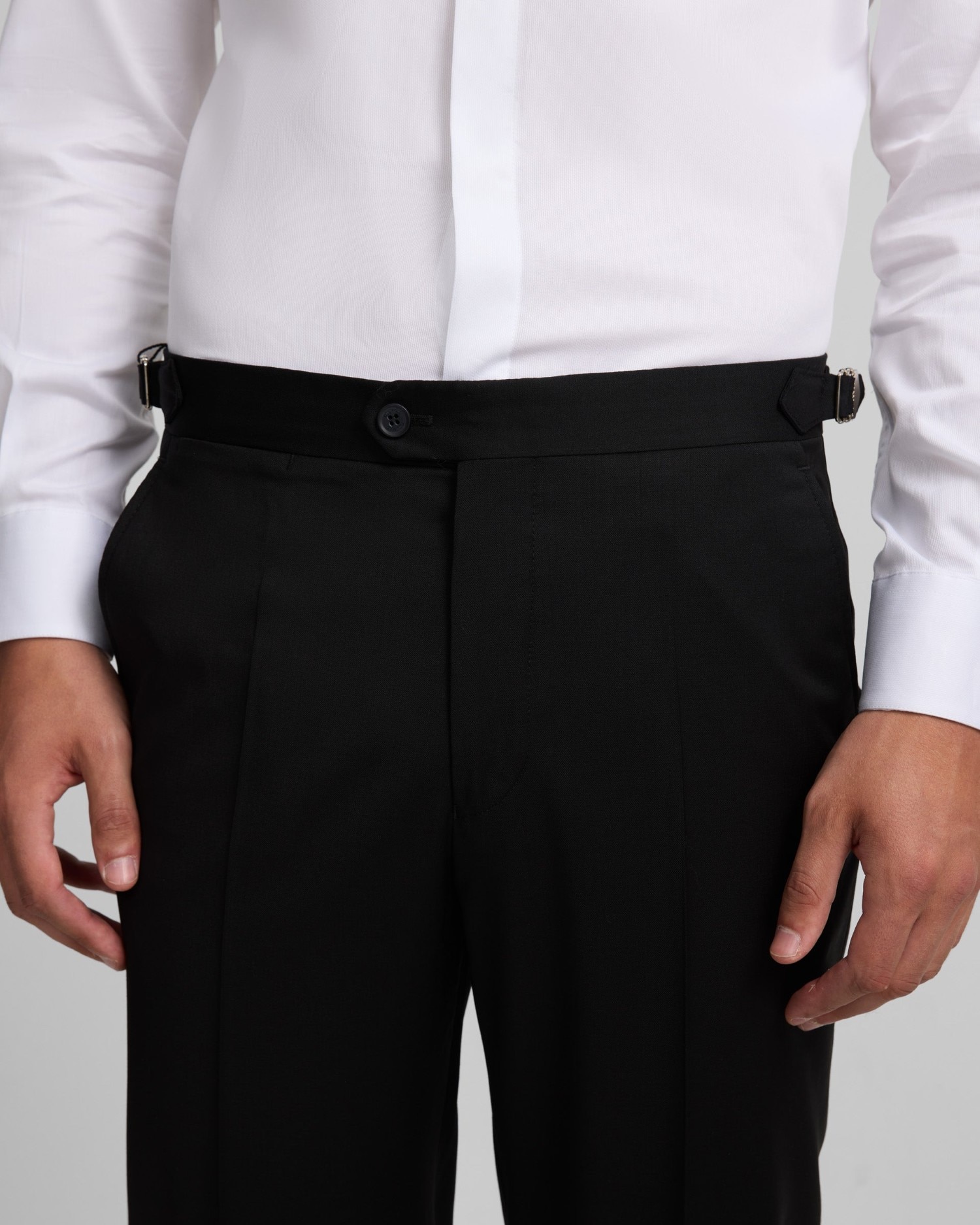 Pantalón de hombre esmoquin cruzado classic - Silbon - Negro Negro-3