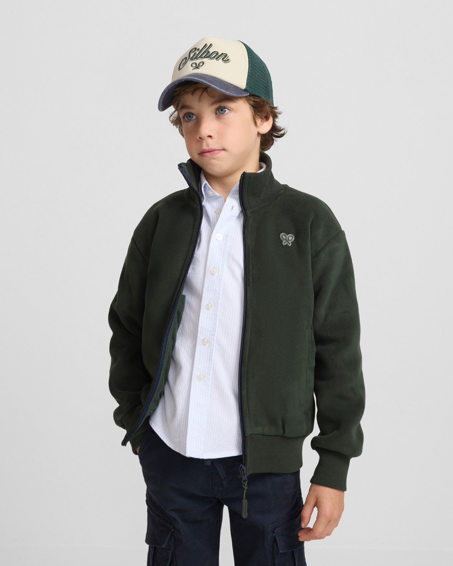 Forro polar de niño liso