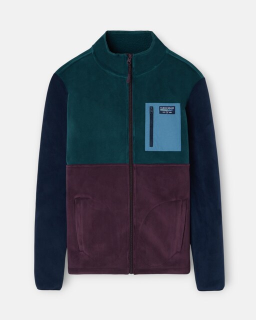 Imagen 0 de Chaqueta de hombre forro polar multicolor Regular fit