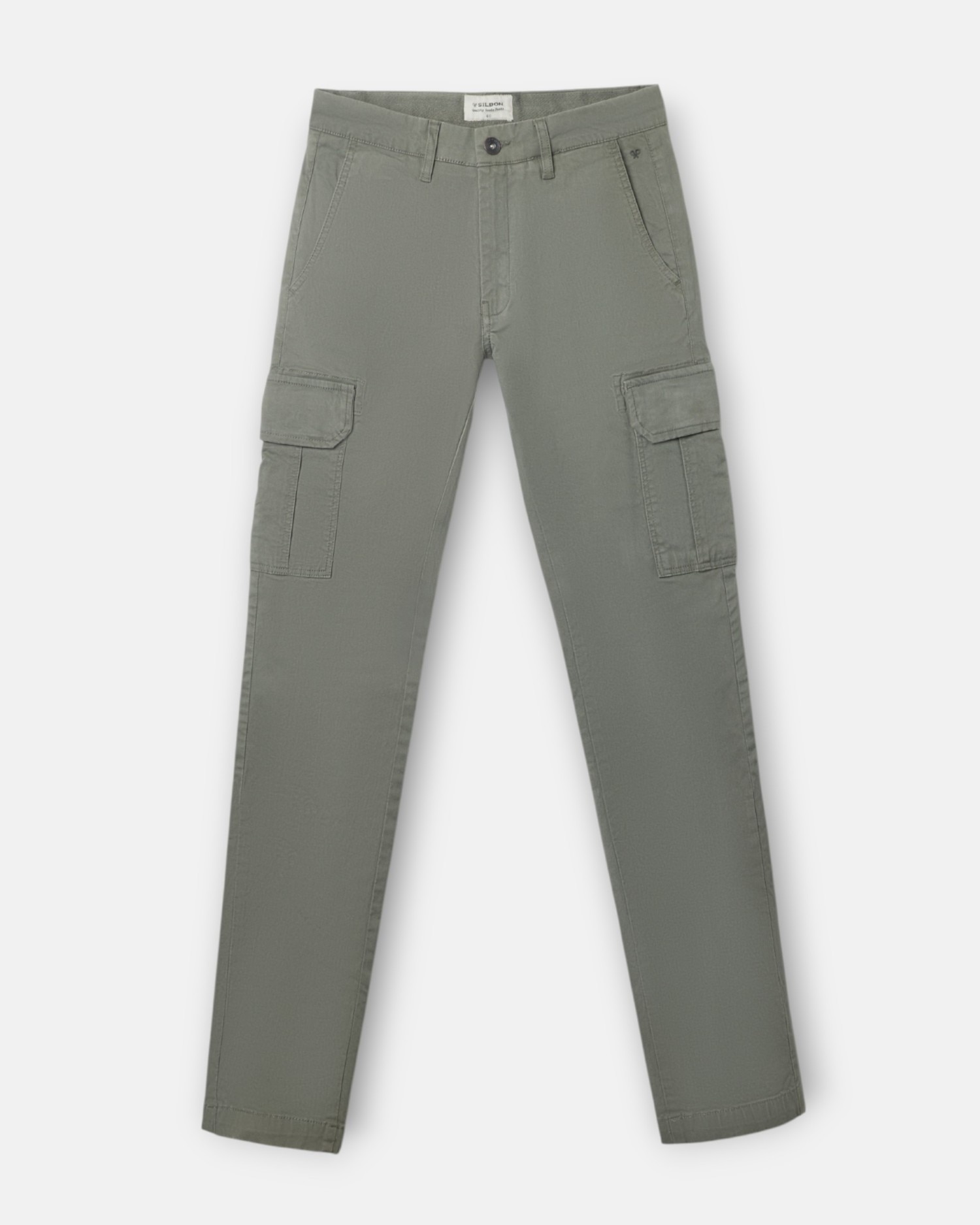 Pantalones cargo de hombre casual - Silbon - Verde oscuro Verde oscuro-5