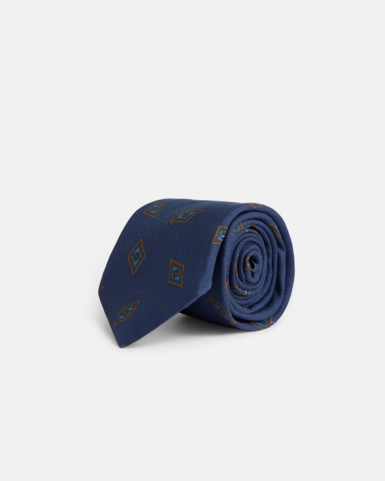 Imagen 0 de Corbata seda rombos Azul marino