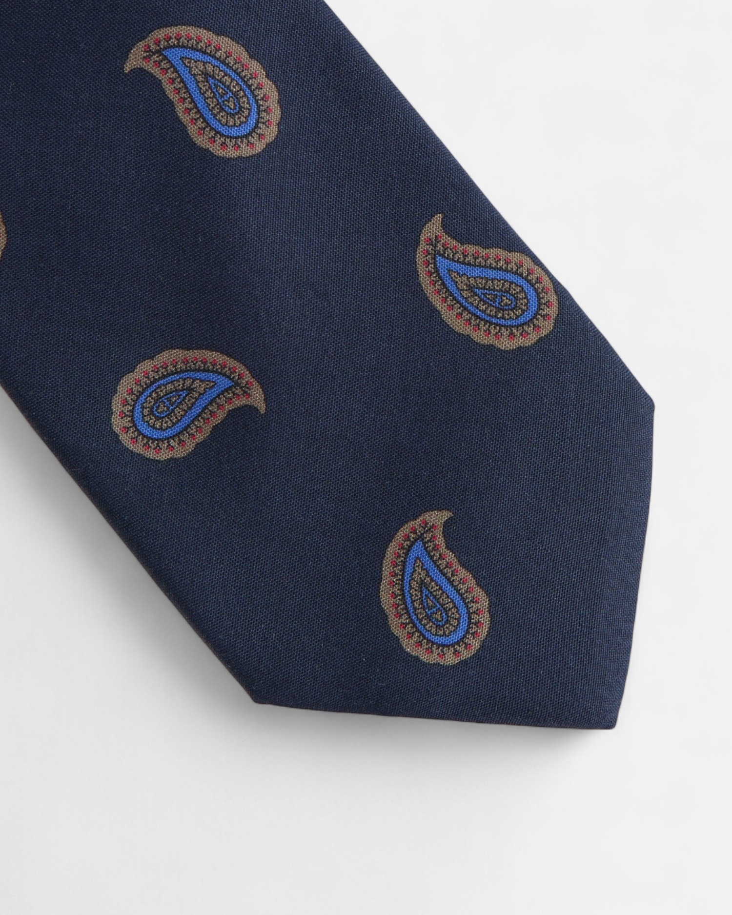 Corbata de hombre amebas - Silbon - Azul marino Azul marino-3