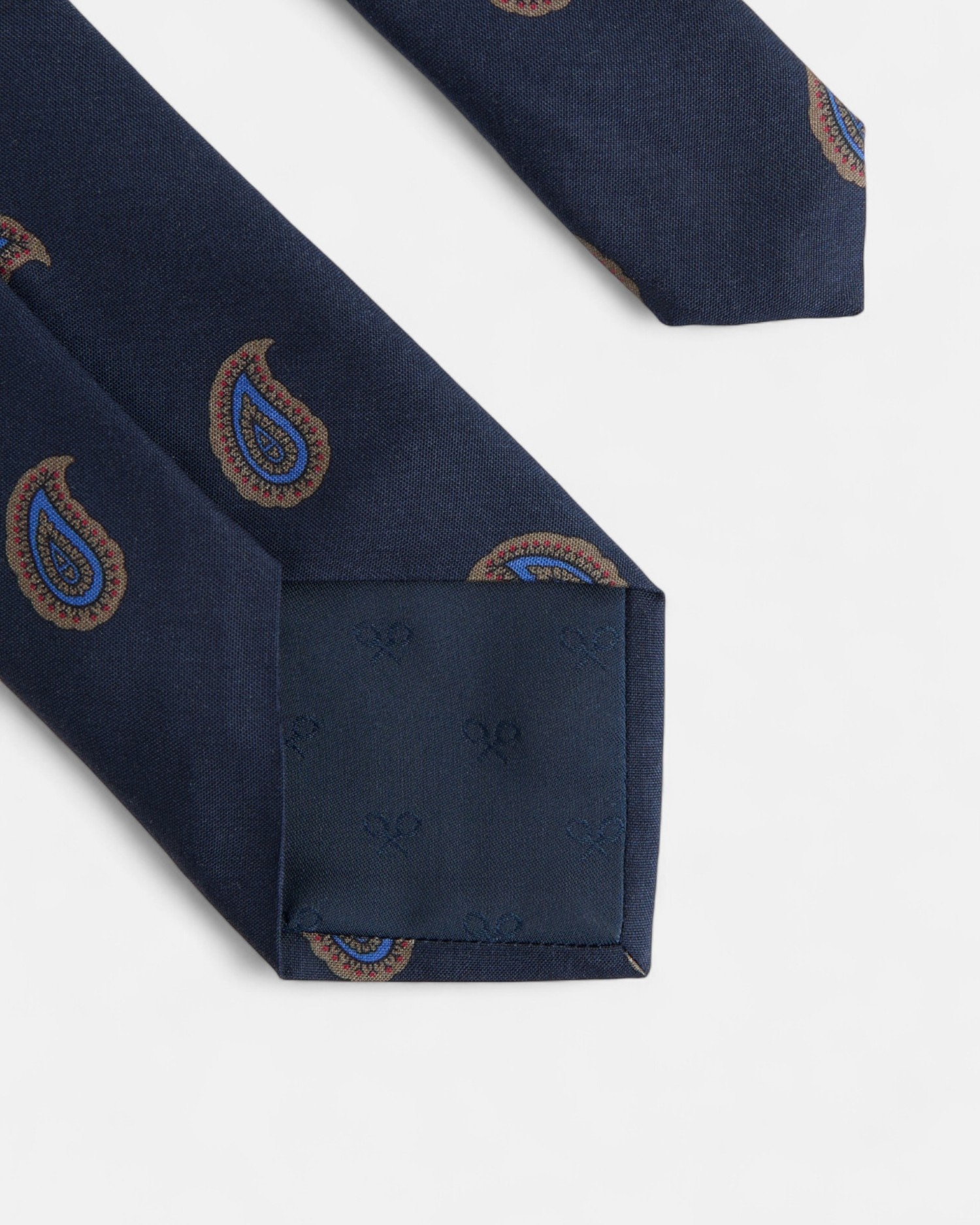 Corbata de hombre amebas - Silbon - Azul marino Azul marino-4