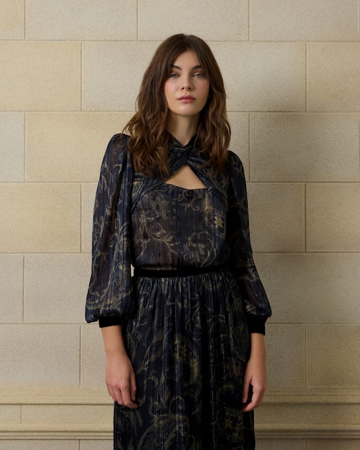 Imagen 0 de Blusa de mujer unique estampado cachemir azul