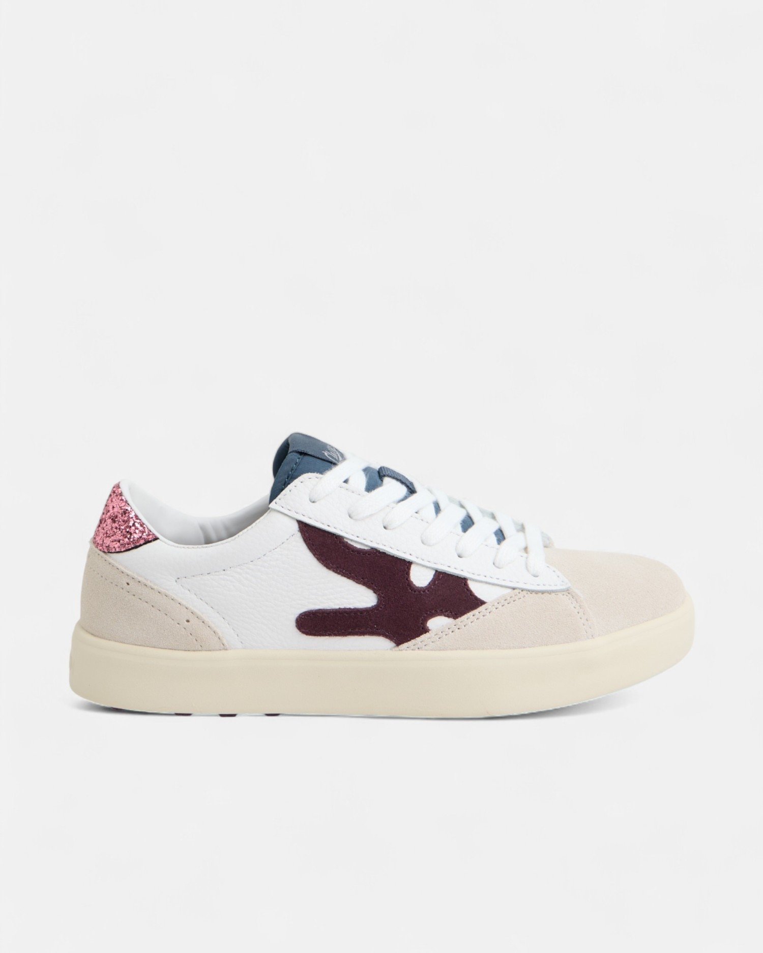 Imagen 0 de Zapatillas retro classy09 piel Burdeos