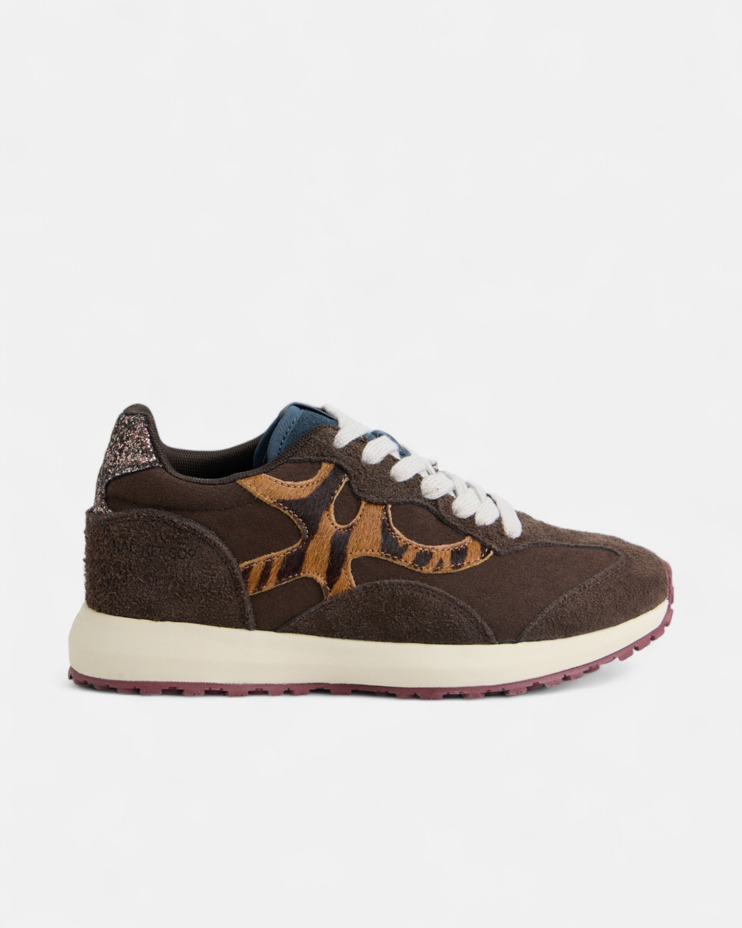 Zapatillas retro rackets09 piel - Silbon - Marrón Marrón-1