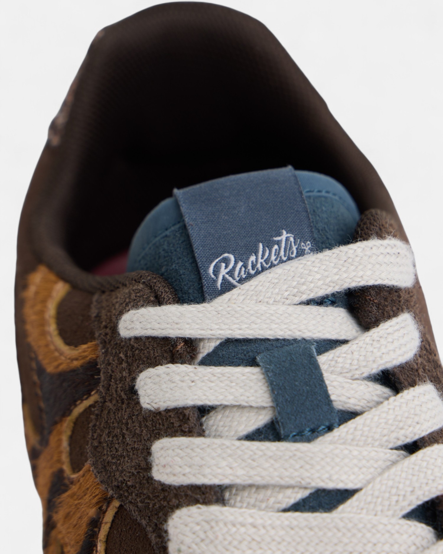 Zapatillas retro rackets09 piel - Silbon - Marrón Marrón-3
