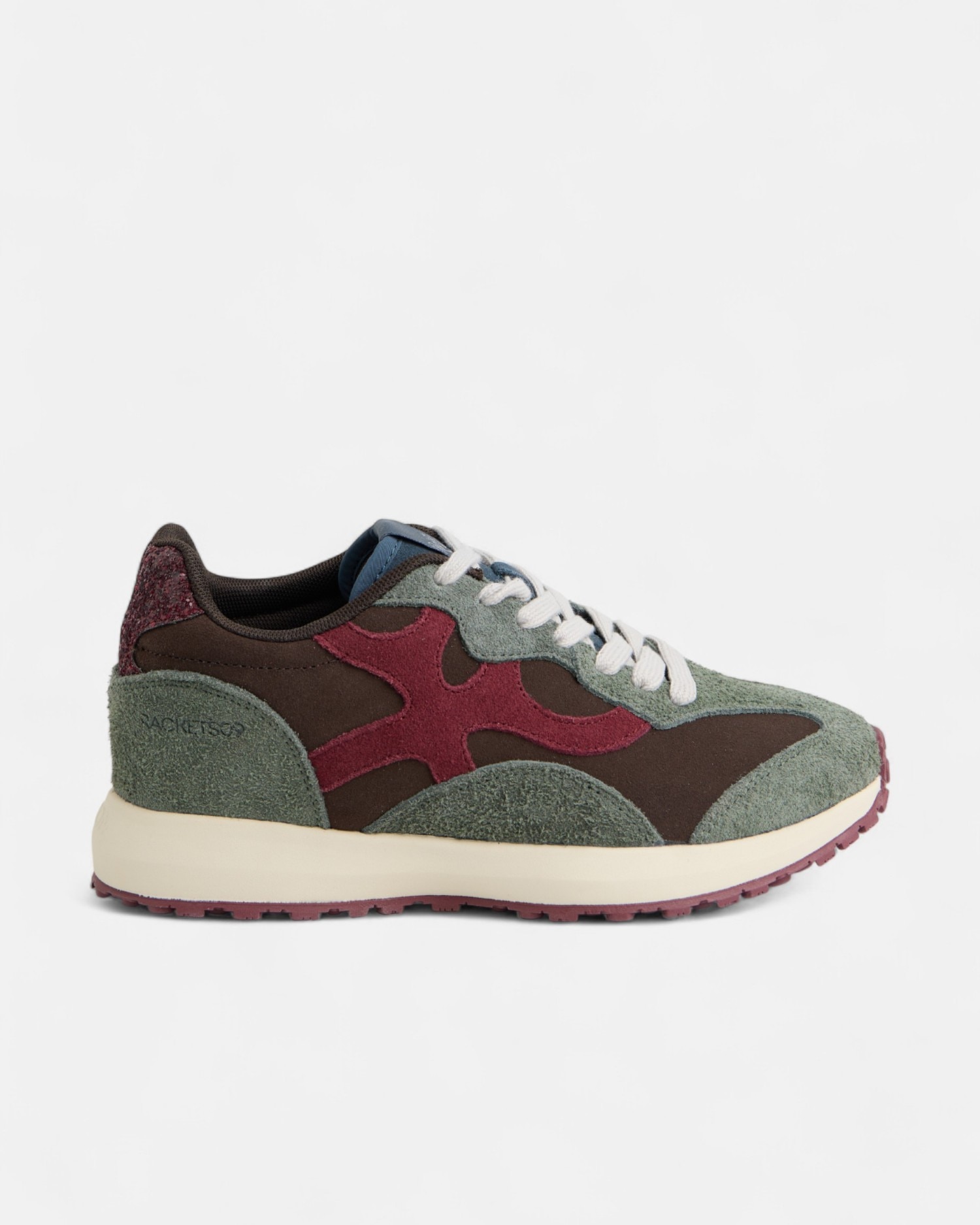 Imagen 0 de Zapatillas retro rackets09 piel Burdeos
