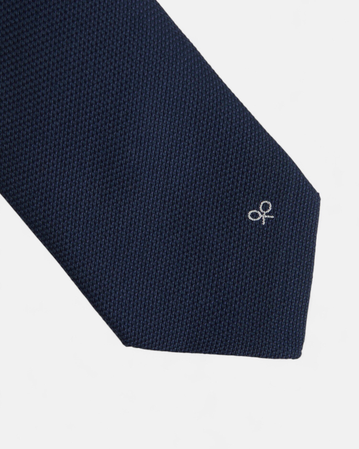 Corbata seda lisa - Silbon - Azul marino Azul marino-3