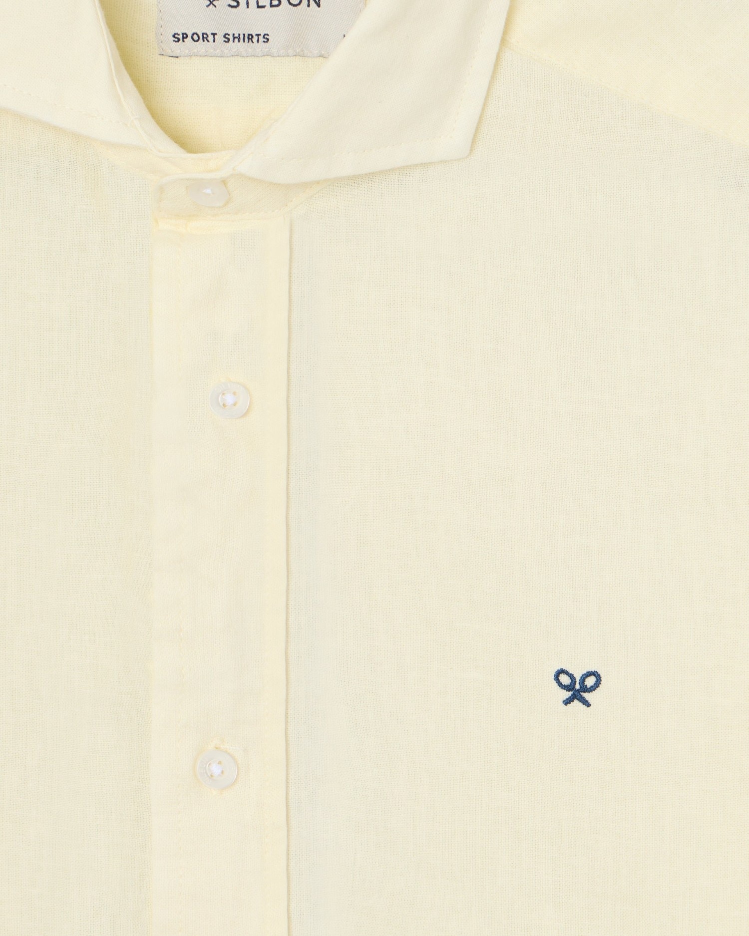 Camisa sport lino de hombre - Silbon - Amarillo Amarillo-3