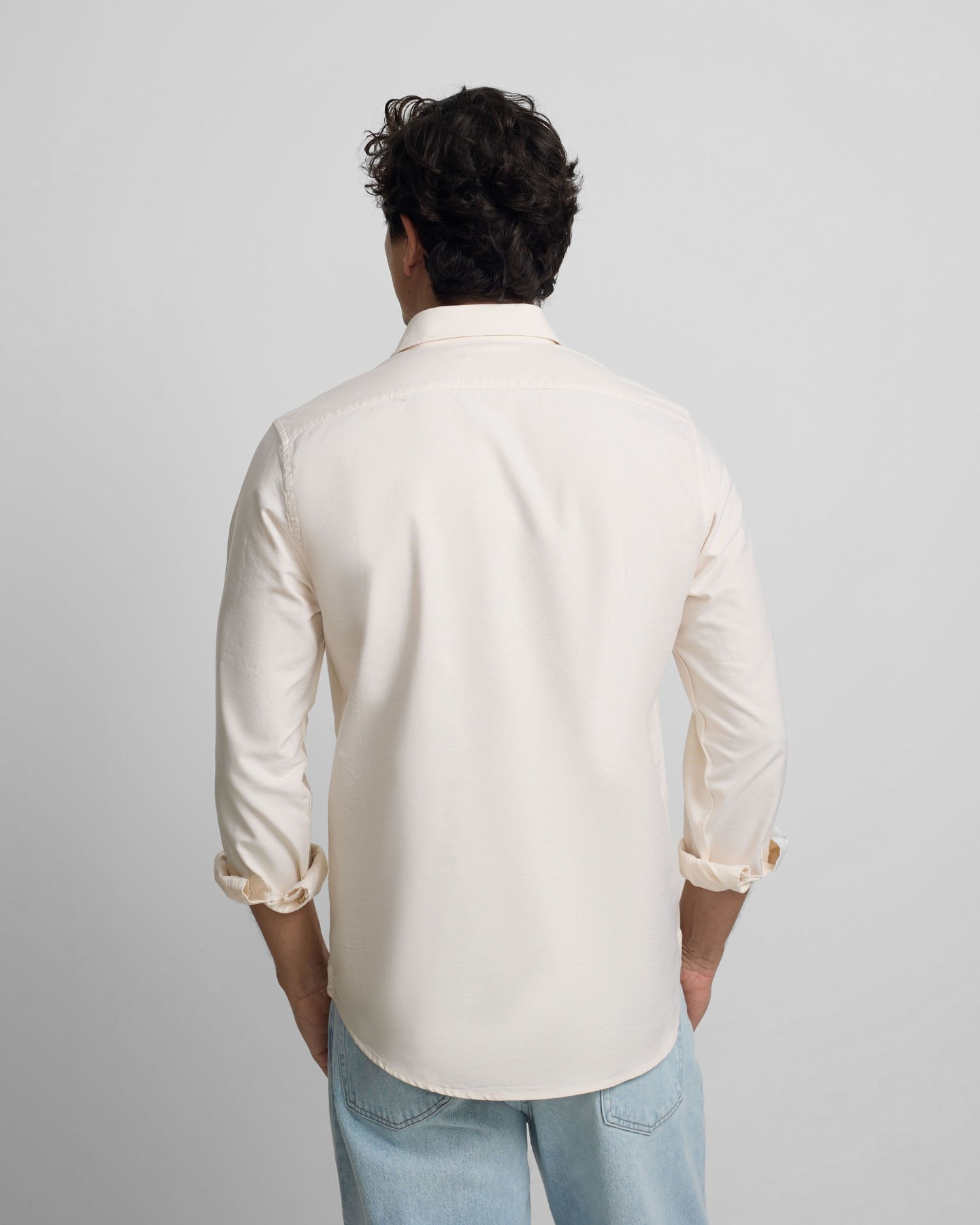 Camisa polera de hombre sport oxford - Silbon - Amarillo Amarillo-2