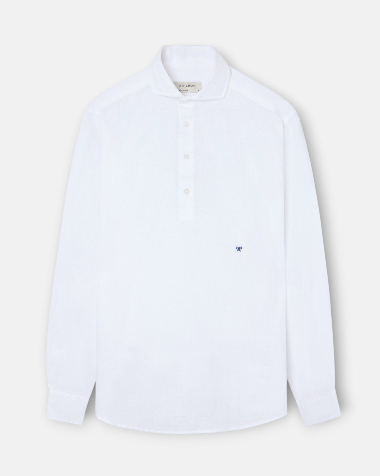 Polera sport lino blanca - Silbon - Blanco Blanco-5