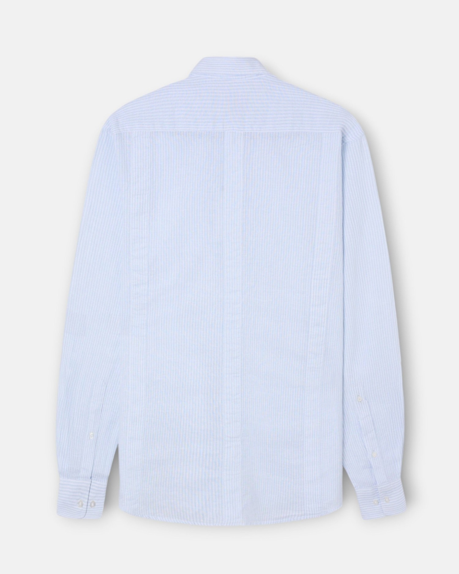 Guayabera sport lino rayas celeste de hombre - Silbon - Azul celeste Azul celeste-4