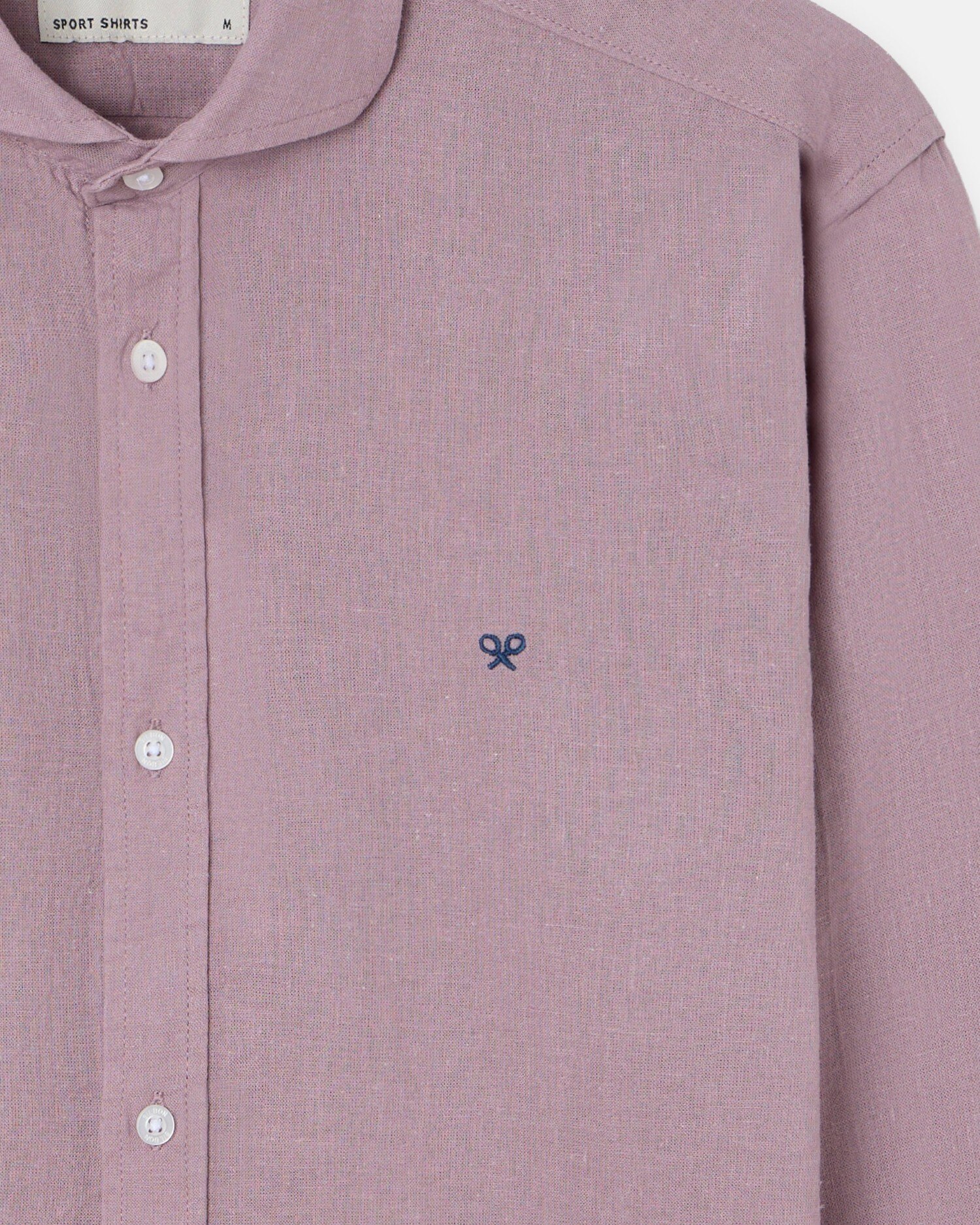 Camisa sport lino de hombre - Silbon - Burdeos Burdeos-3