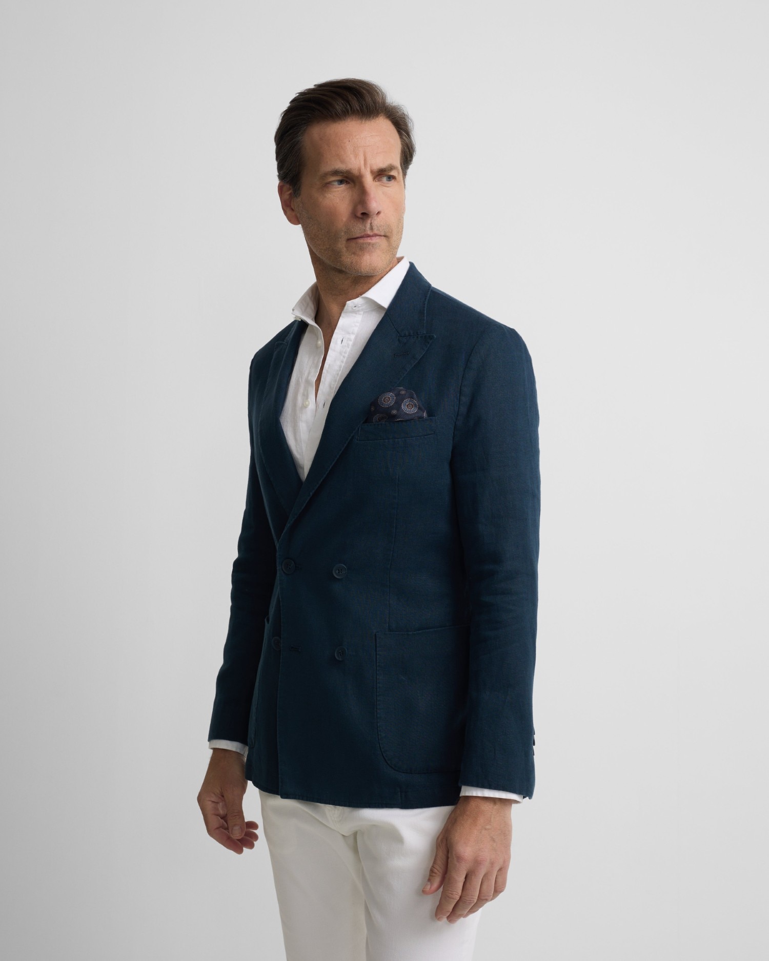 Imagen 0 de Americana cruzada comfort de hombre Azul marino