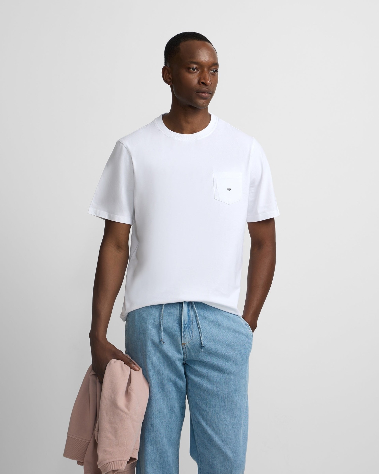 Silbon - Camiseta clásica bolsillo minilogo de hombre.