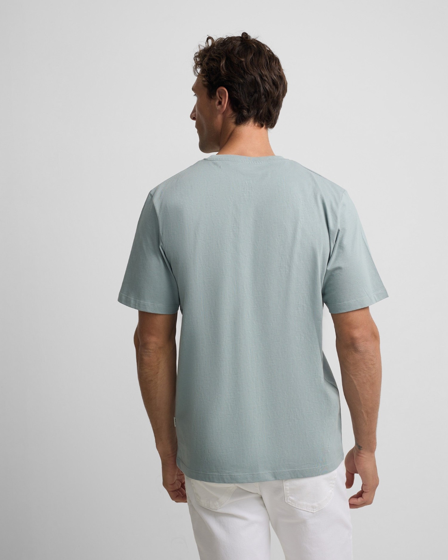Camiseta minilogo rosa para hombre - Silbon - Verde claro Verde claro-2