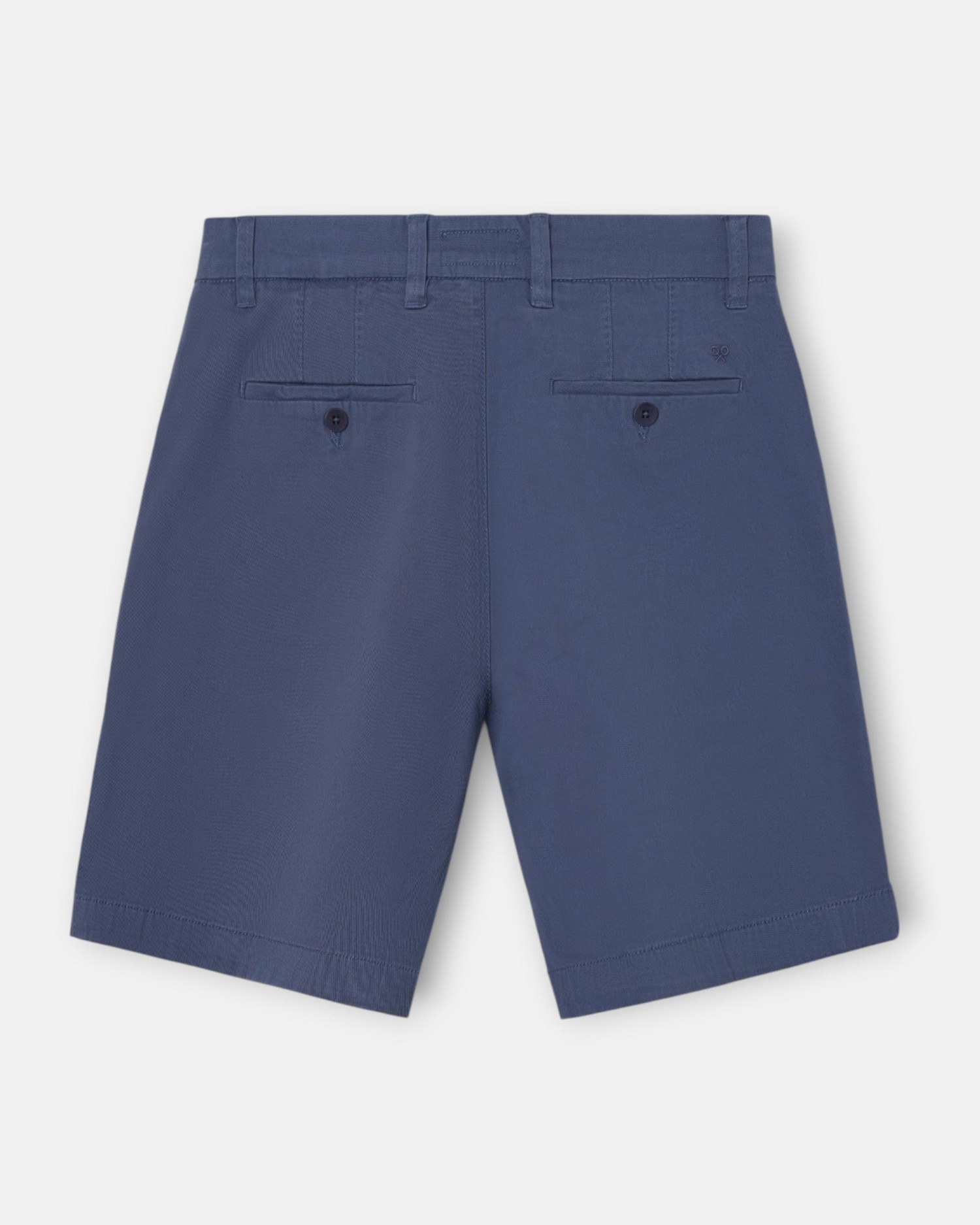 Bermuda clásica pinza de hombre - Silbon - Azul índigo Azul índigo-2