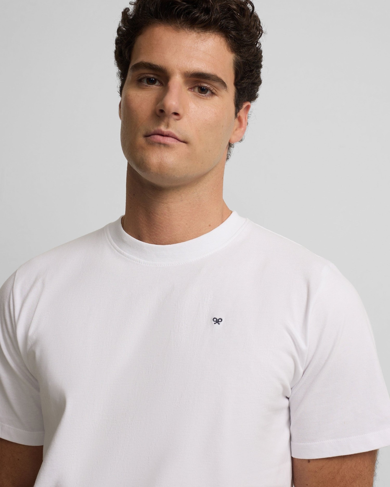 Camiseta de Manga corta beach club blanca para hombre - Silbon - Rosa claro Blanco-3