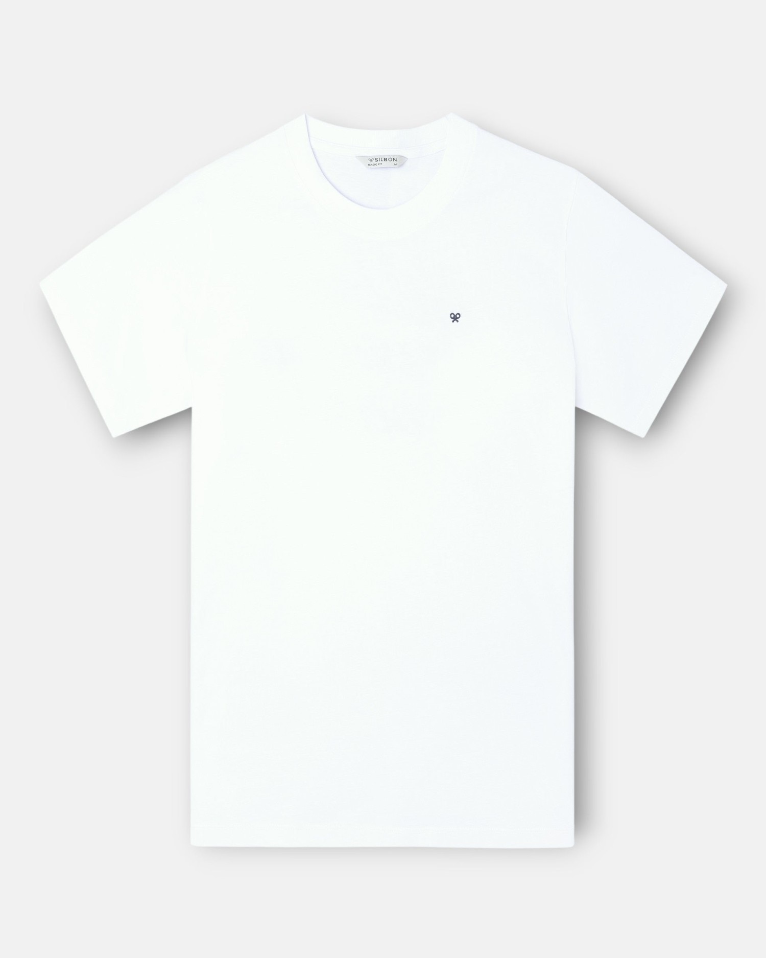 Camiseta de Manga corta beach club blanca para hombre - Silbon - Rosa claro Blanco-4