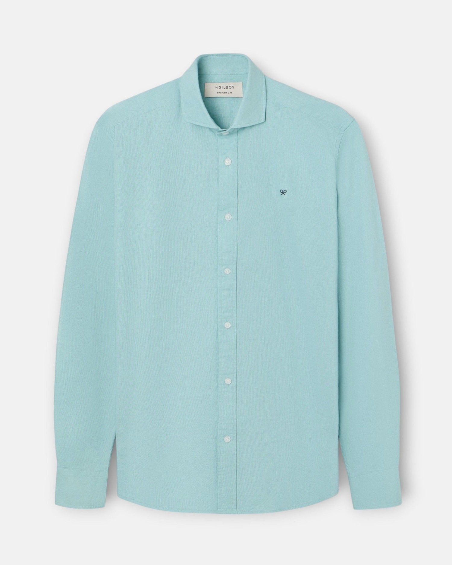 Camisa sport summer lino de hombre - Silbon - Aguamarina Aguamarina-5