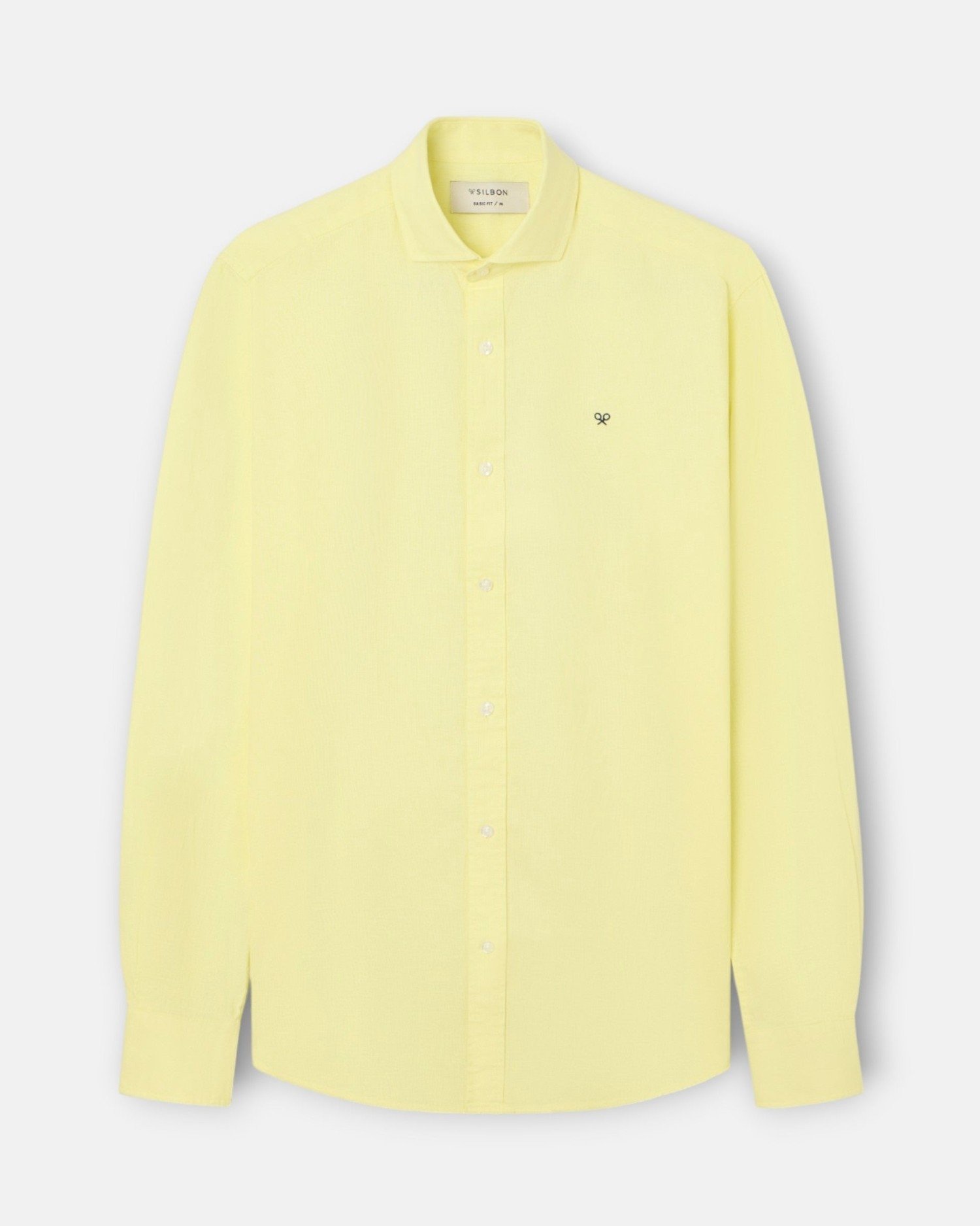 Camisa sport summer lino de hombre - Silbon - Amarillo Amarillo-5