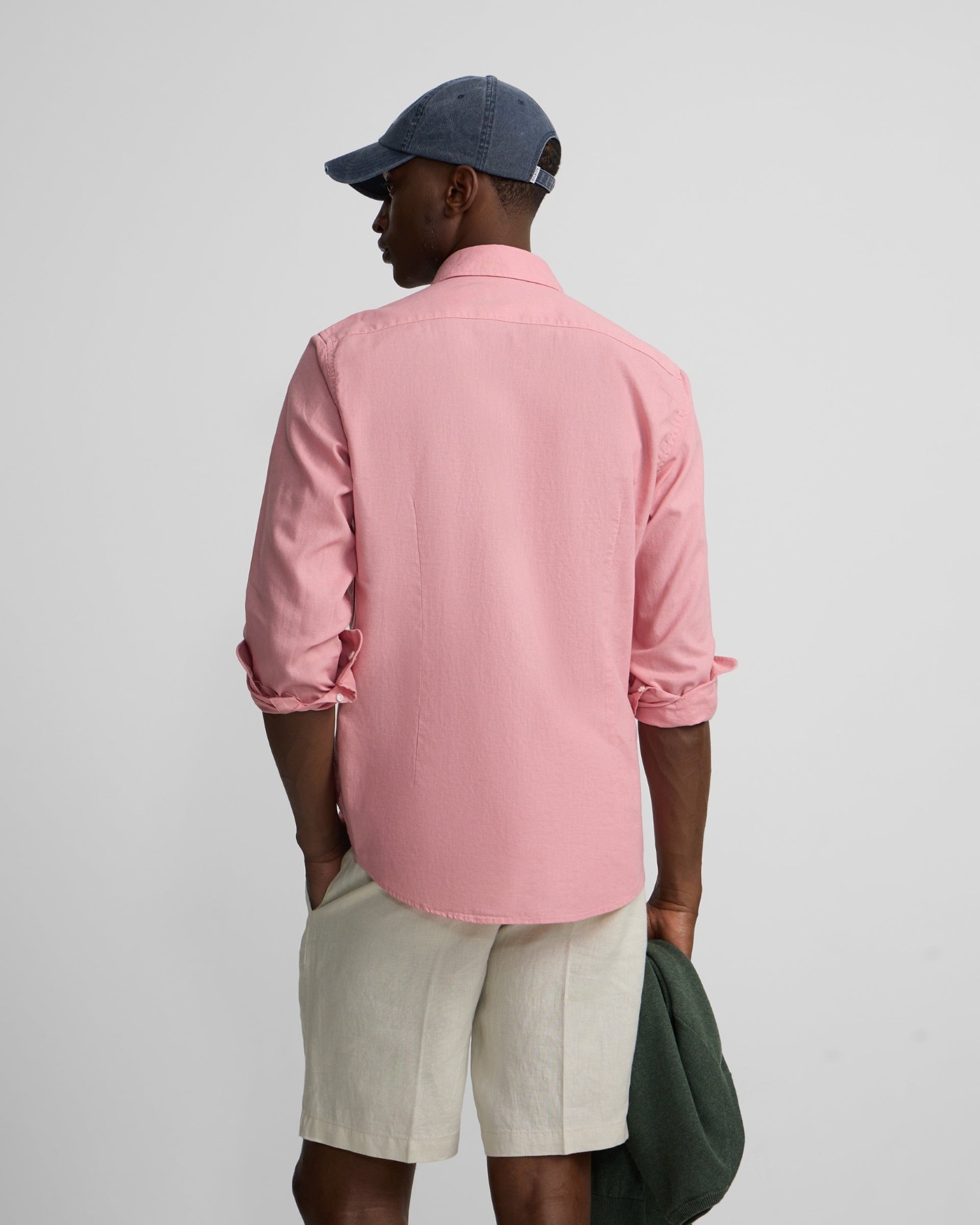 Camisa sport summer lino de hombre - Silbon - Rosa Rosa-2