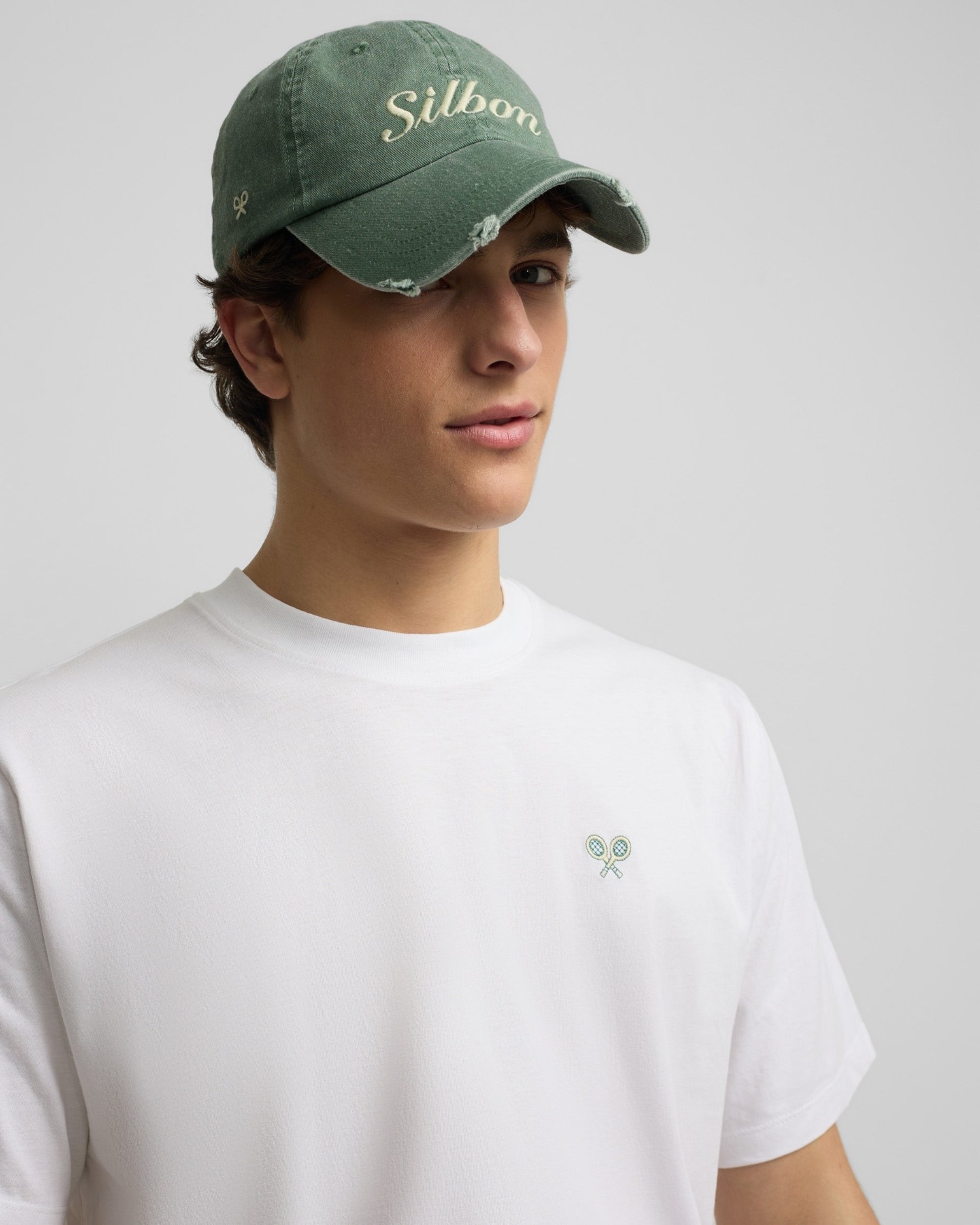 Camiseta de Manga corta apres tennis para hombre - Silbon - Blanco Blanco-3