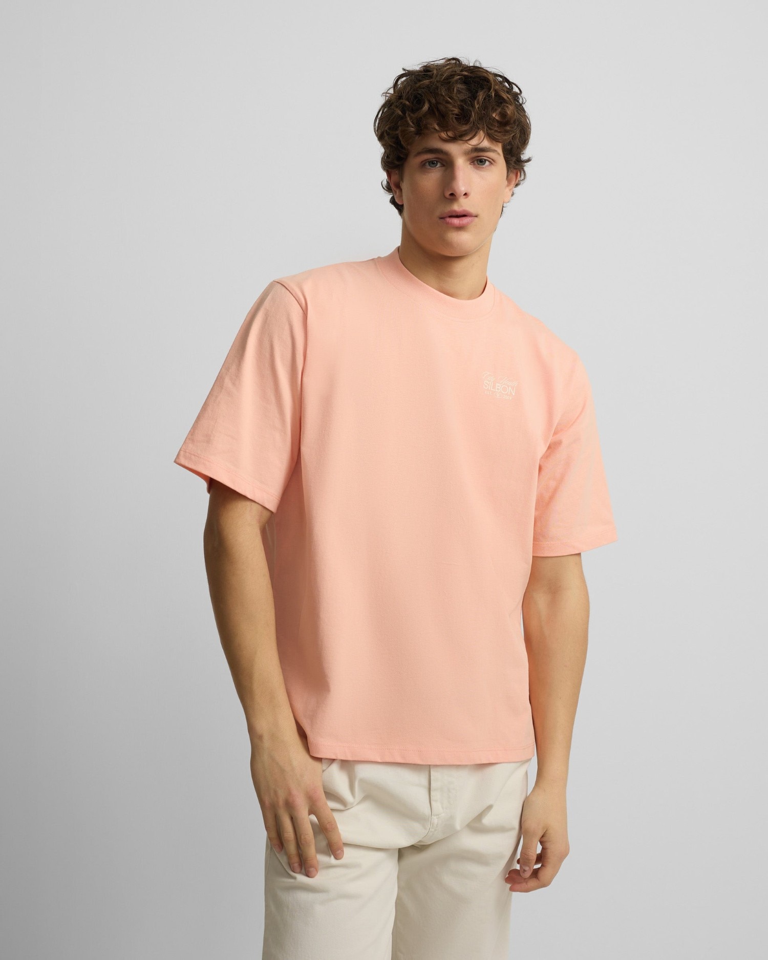Silbon - Camiseta special fit city youth coral para hombre.
