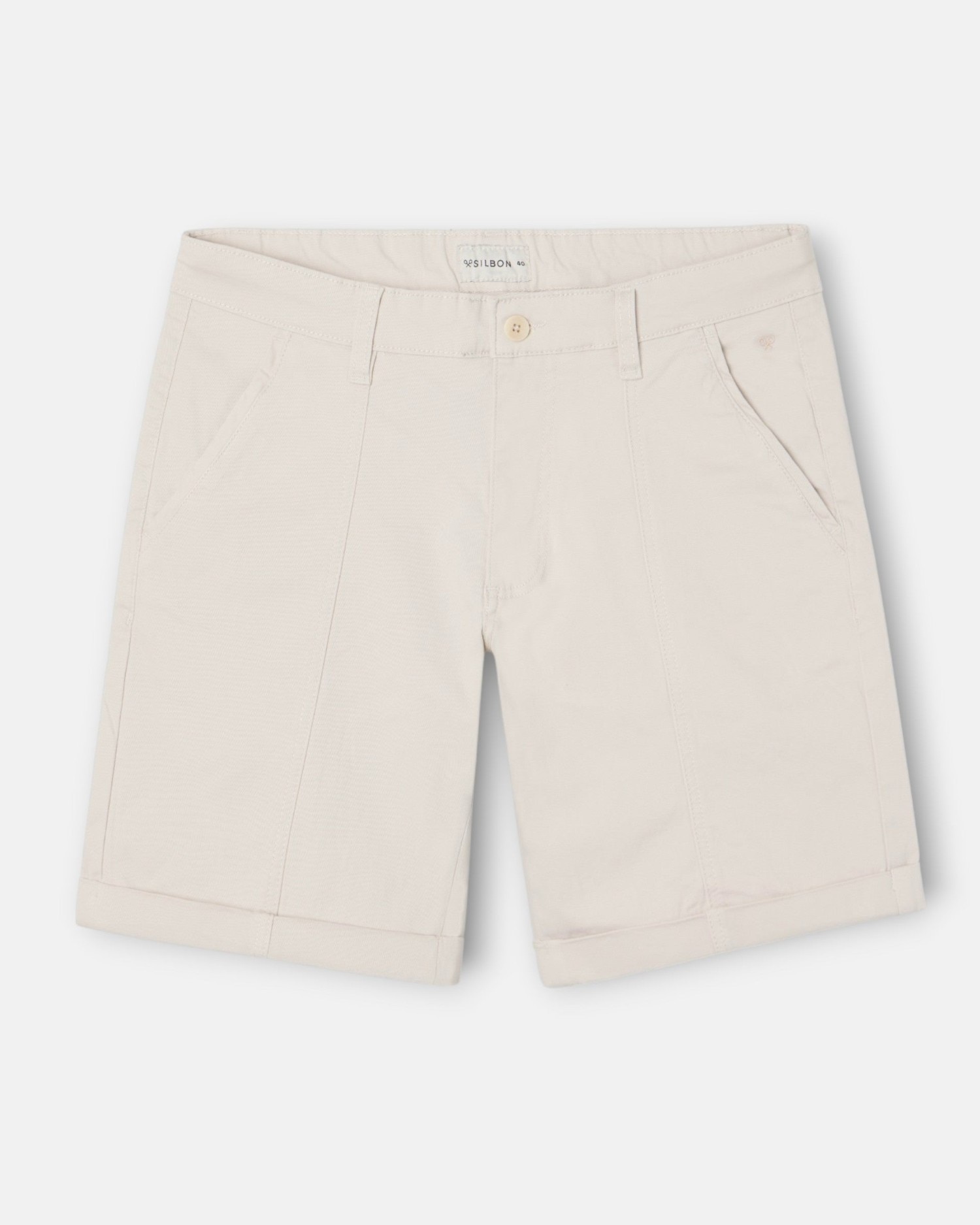 Bermuda línea de hombre - Silbon - Beige Beige-1