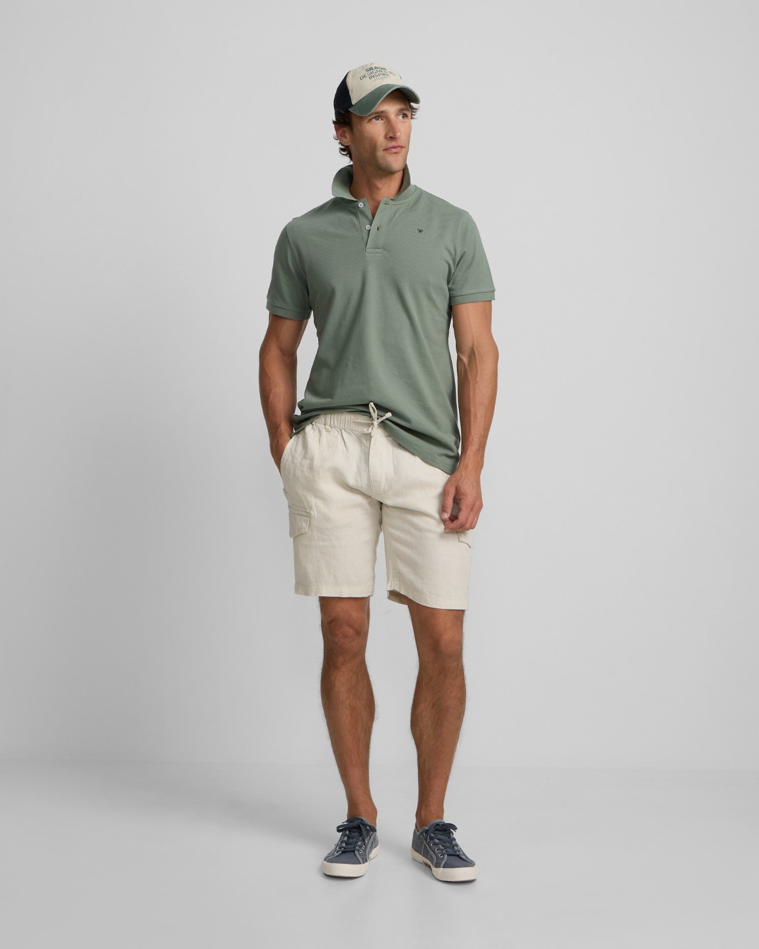 Bermuda de hombre lino bolsillo