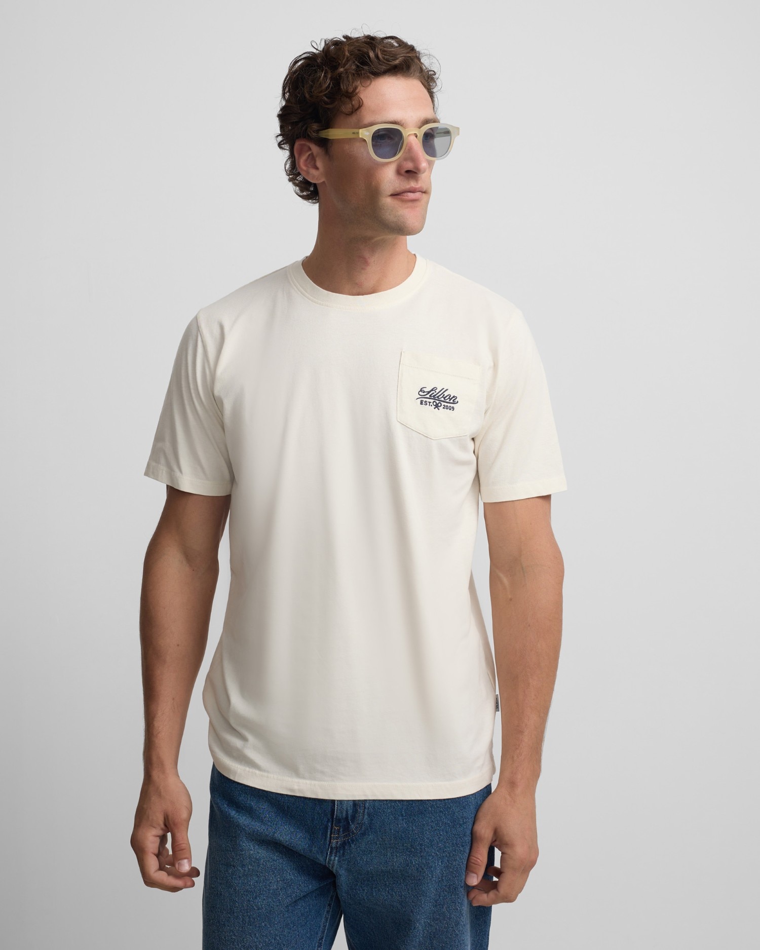 Imagen 0 de Camiseta bolsillo garmet dye blanco para hombre Blanco