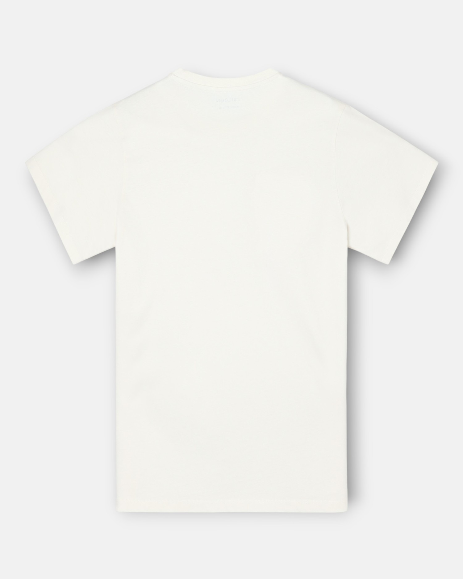 Camiseta bolsillo garmet dye para hombre - Silbon - Blanco Blanco-4