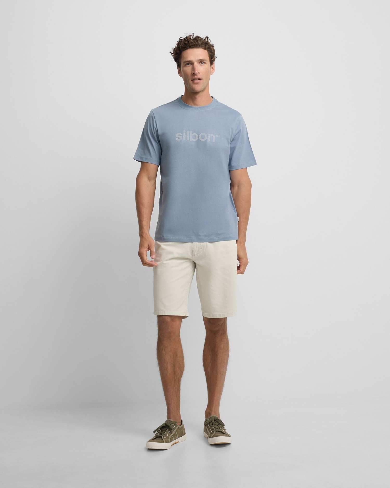 Imagen 0 de Camiseta silbon flock de hombre Azul índigo