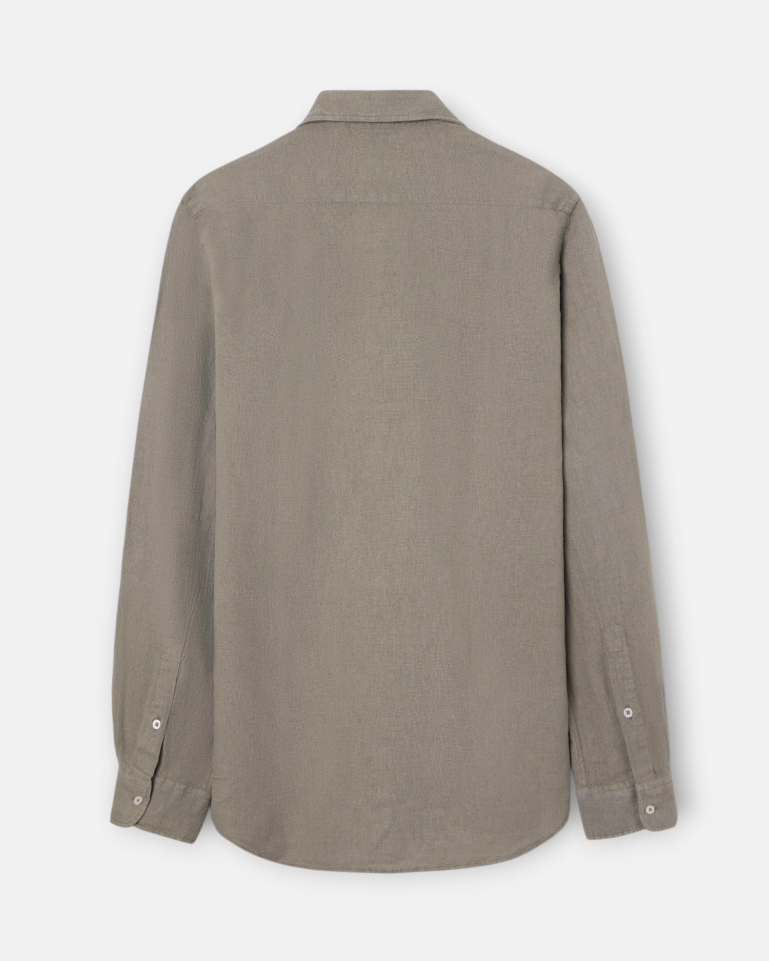Polera lino lisa de hombre - Silbon - Verde Verde-4