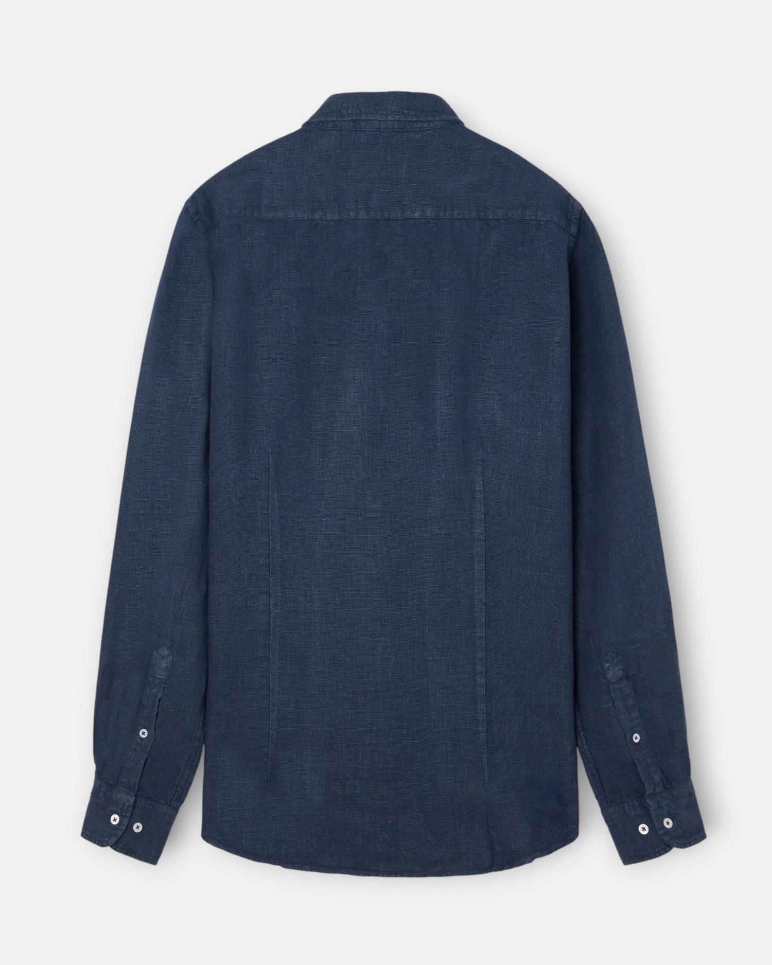 Camisa sport warm linen de hombre - Silbon - Azul marino Azul marino-4