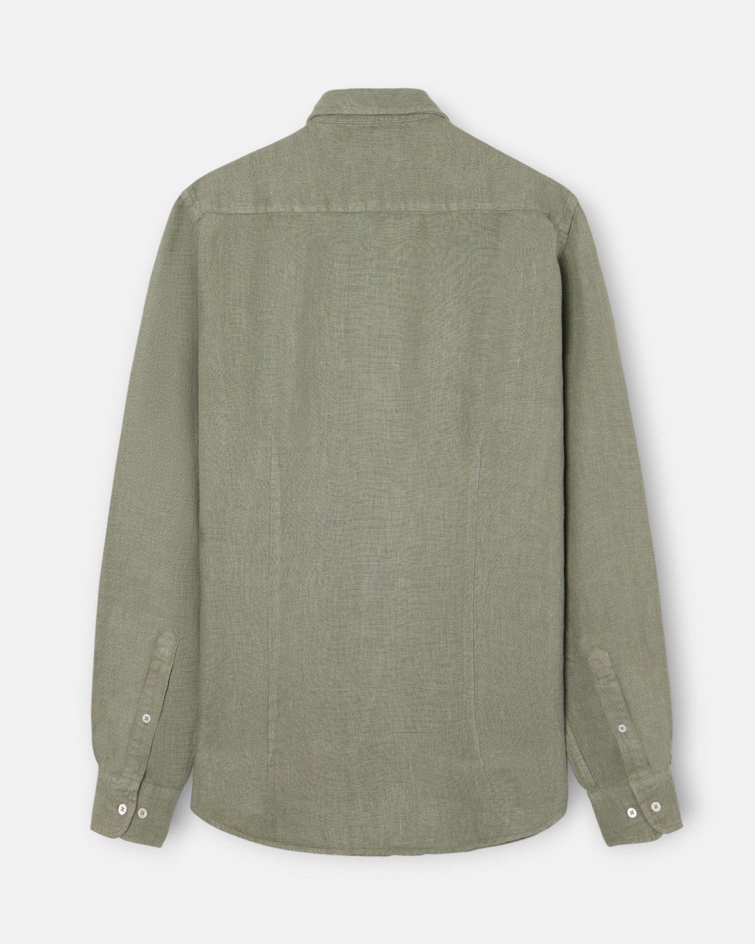 Camisa sport warm linen de hombre - Silbon - Verde Verde-4